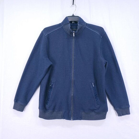 Tommy Bahama Mens XL Blue Full Zip Sweater Jacket Soft Cotton Comfort - Picture 1 of 16